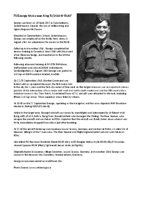 A preview of a PDF biography for King, George McCowan